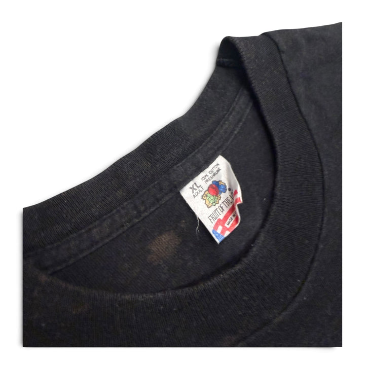 90's Vintage Coca-Cola Black Graphic T-shirt (XL)