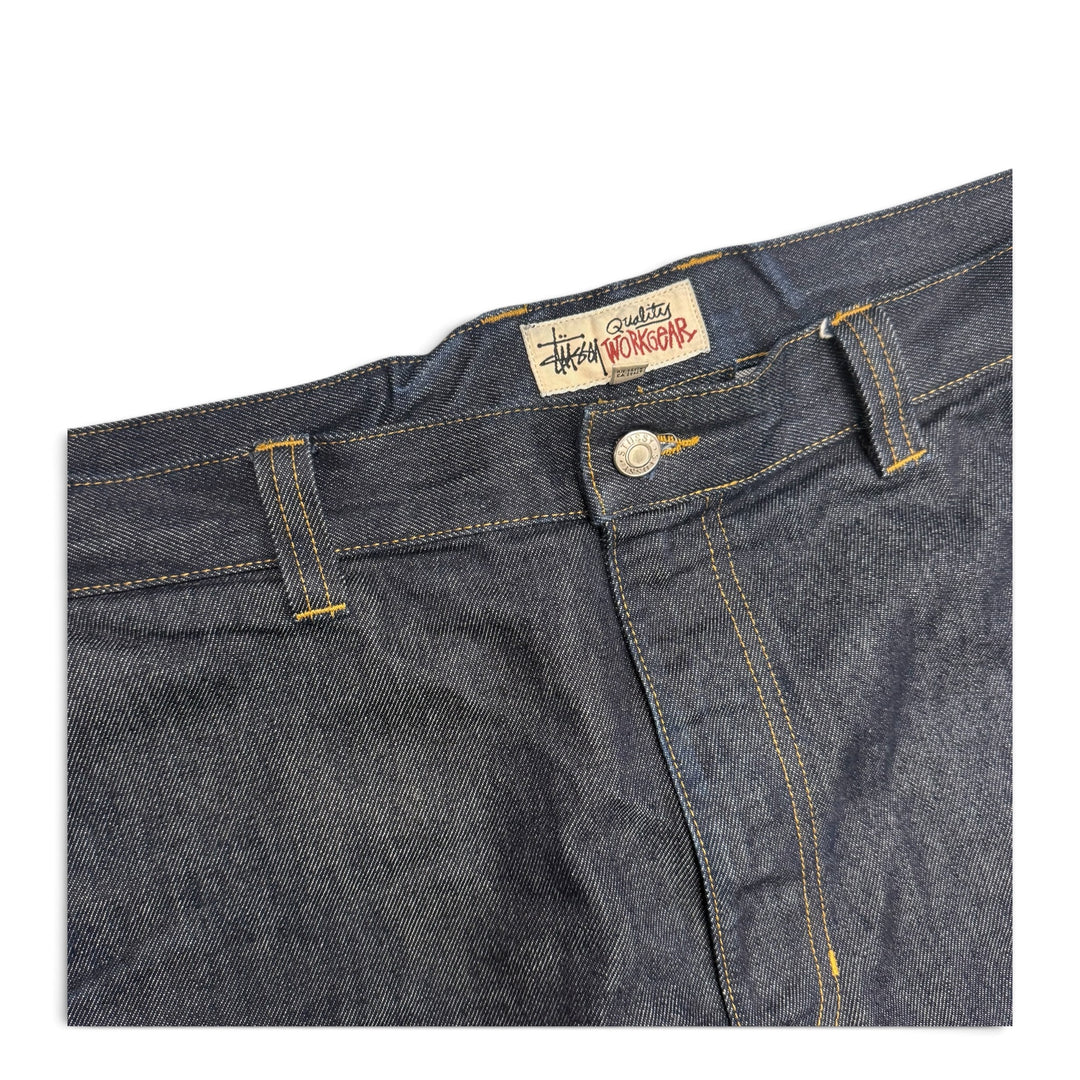 Stussy Workwear Baggy Denim Shorts Navy (38)