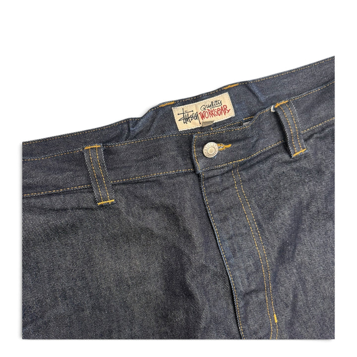 Stussy Workwear Baggy Denim Shorts Navy (38)