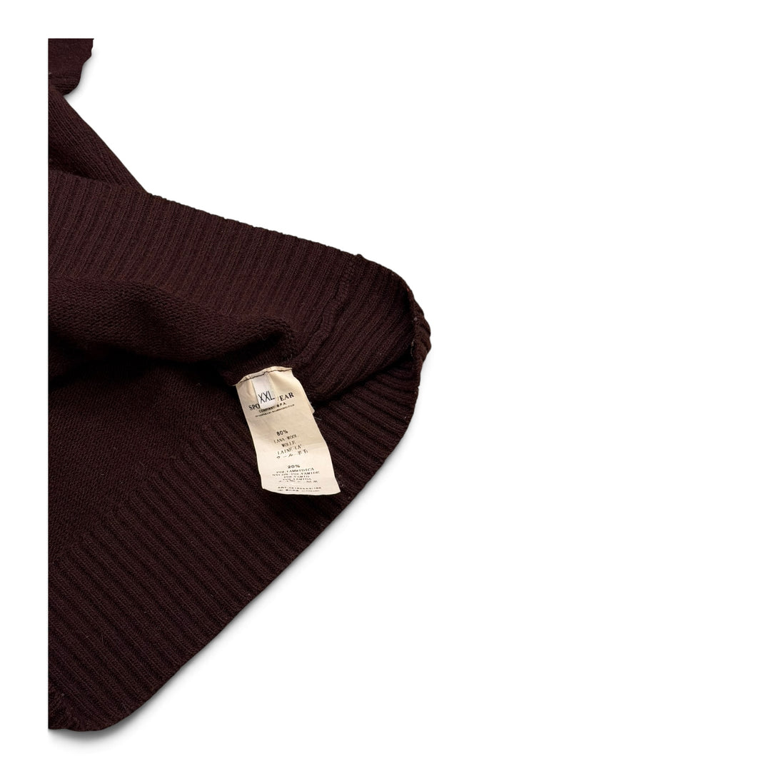 Vintage Stone Island Crew Neck Knitted Jumper Burgundy (XXL)