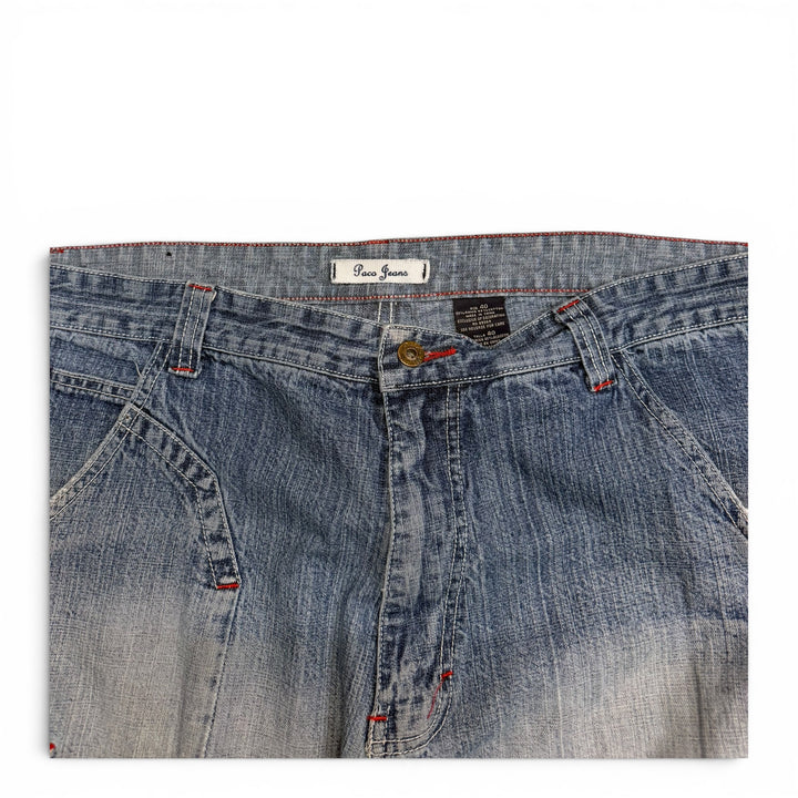 Vintage Paco Jeans 90's Baggy Denim Shorts Blue (40")