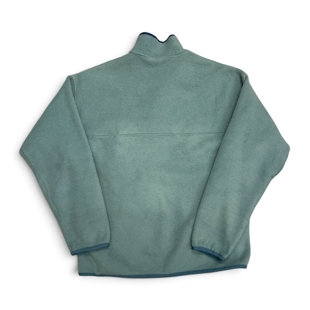 1994 Vintage Patagonia No Snow Logo Blue Snap-T Fleece (L)