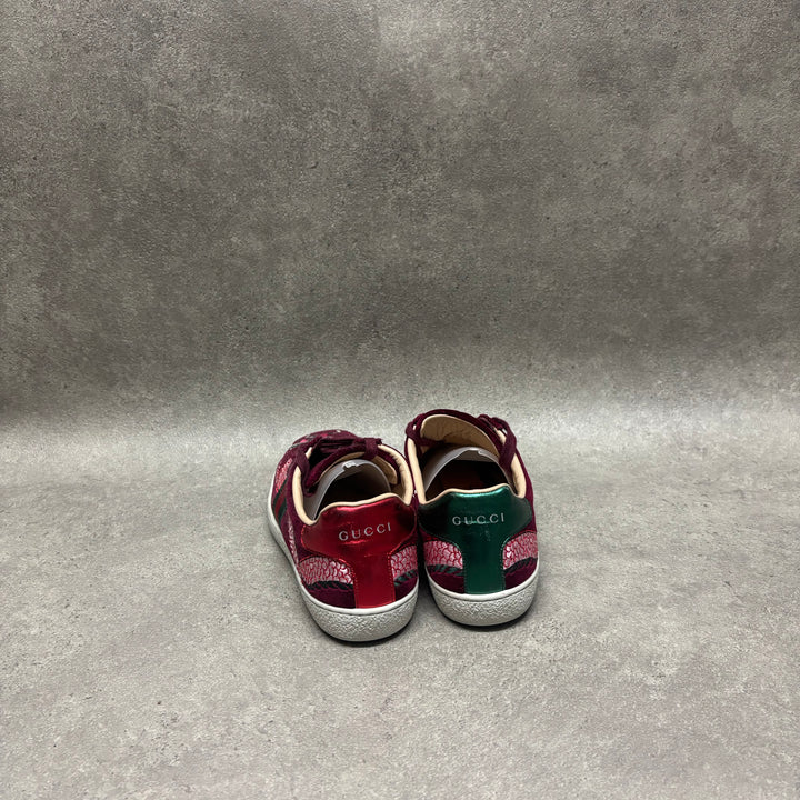 Gucci Ace Velvet Trainers (UK4)