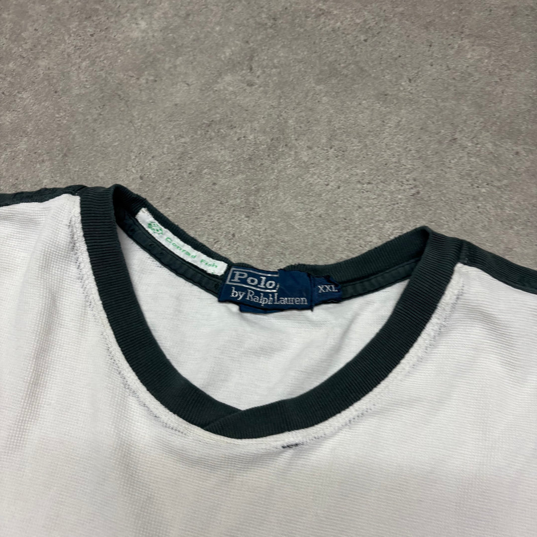 90's Polo Ralph Lauren White Crewneck T-Shirt (XXL)
