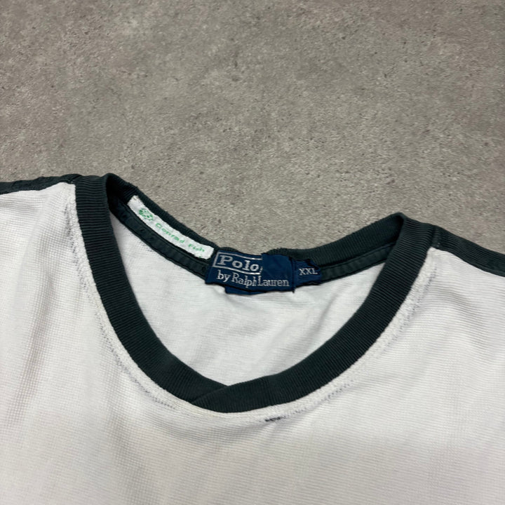 90's Polo Ralph Lauren White Crewneck T-Shirt (XXL)
