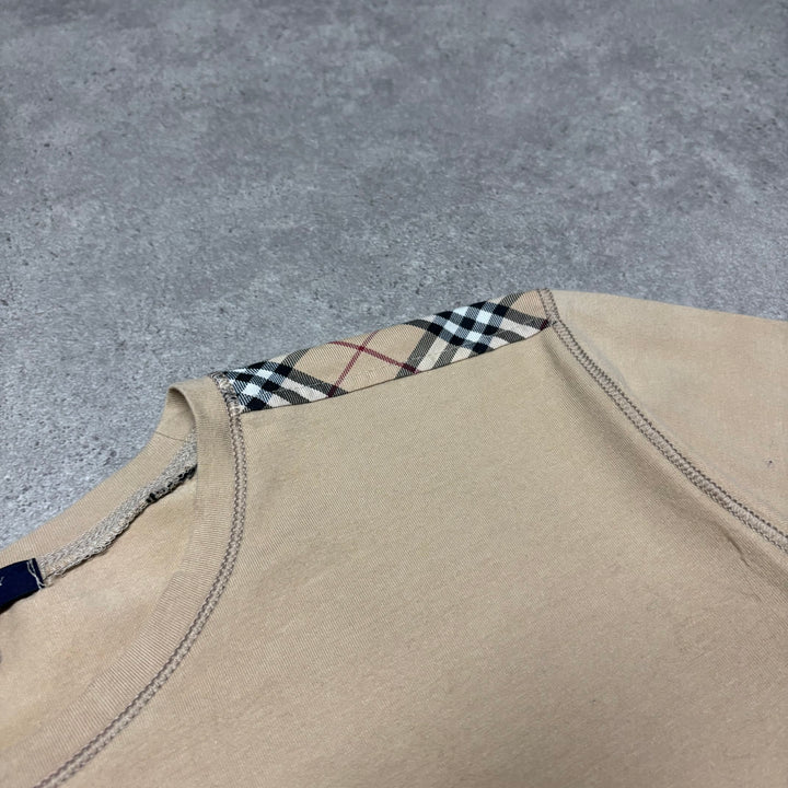 Vintage Burberry Beige Novacheck Longsleeve T-Shirt (L)