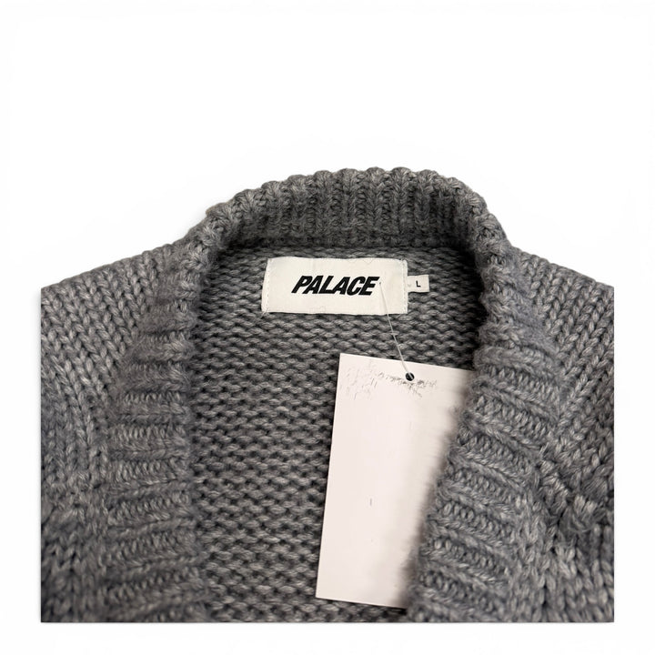 Palace Gradient Dye Rib Jumper Gray (L)
