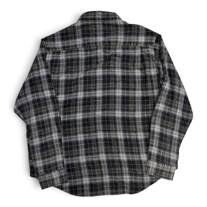 Stussy Checkered Long Sleeve Shirt Grey (M)
