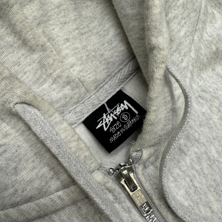Stüssy Grey Heavyweight Zip Up Hoodie (S)