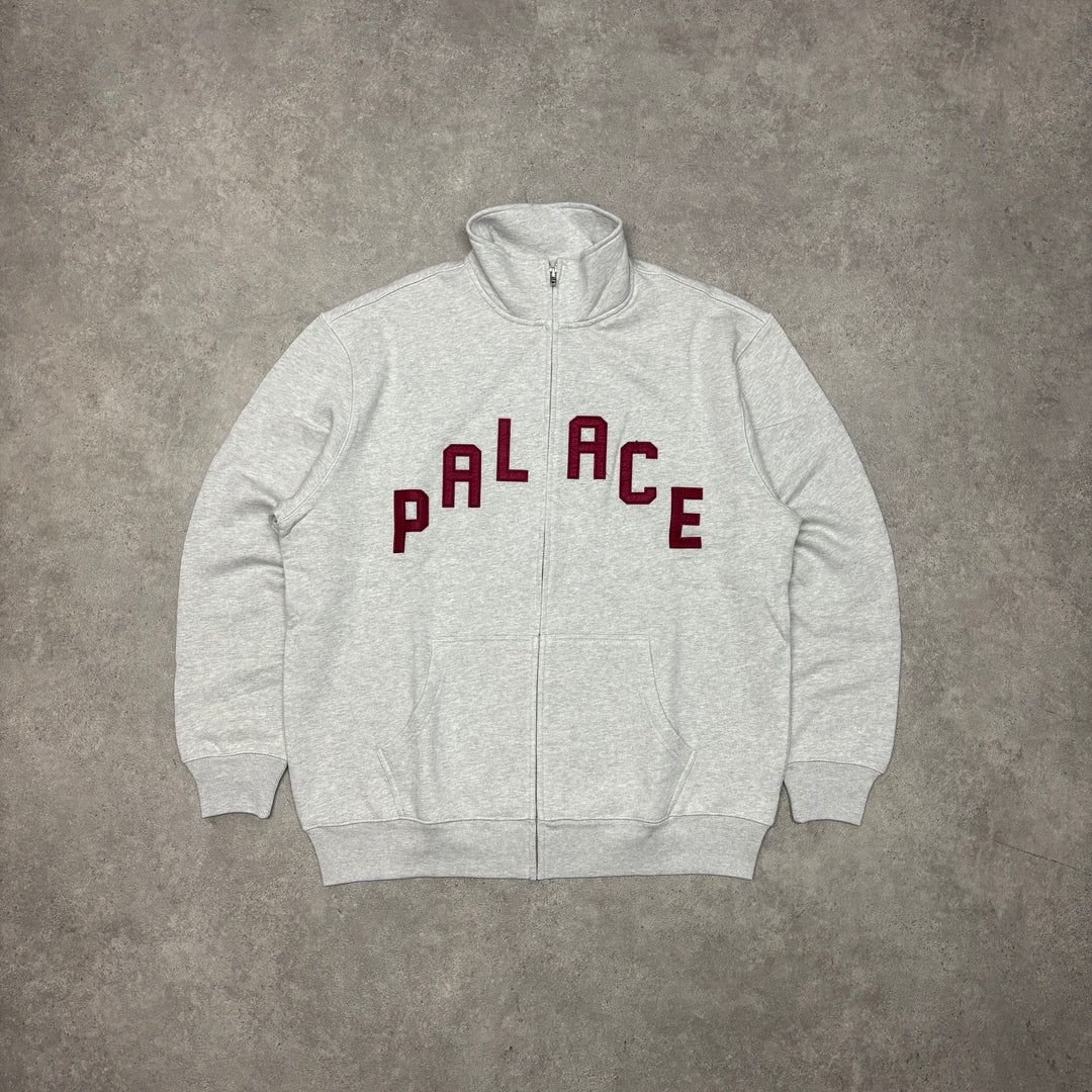 Palace Alas Funnel Grey Full Zip Hoodie (XL)