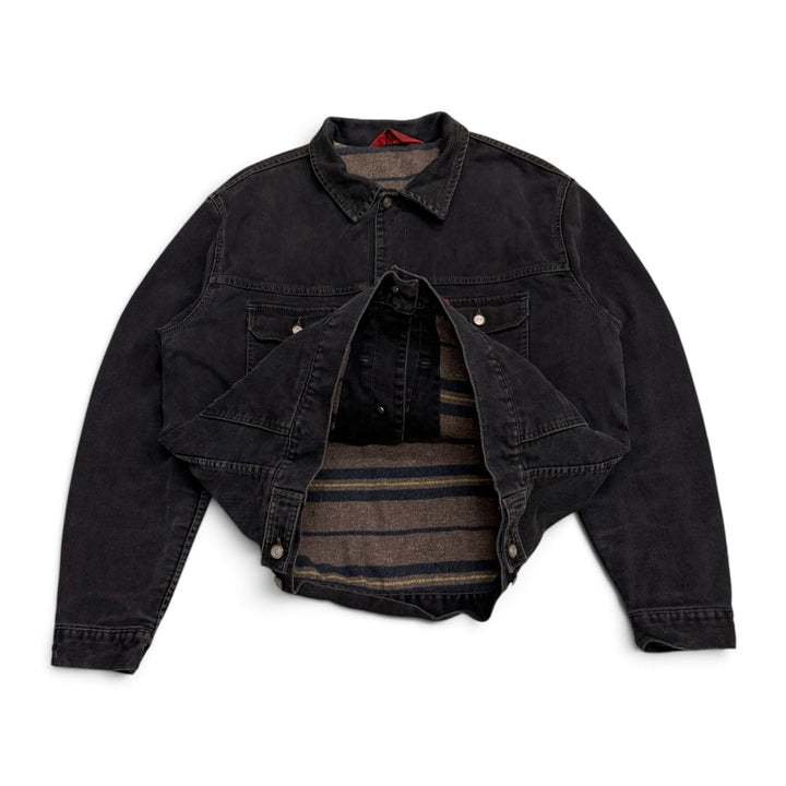 Vintage Lee Cooper Blanked Lined Jacket Dark Grey (XL)