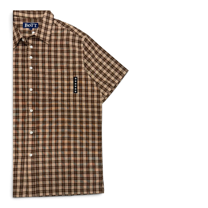 Bott Brown checkered shirt (L)