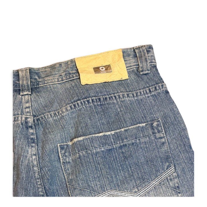 Vintage South Pole Light Blue Washed Baggy Denim Shorts (38)