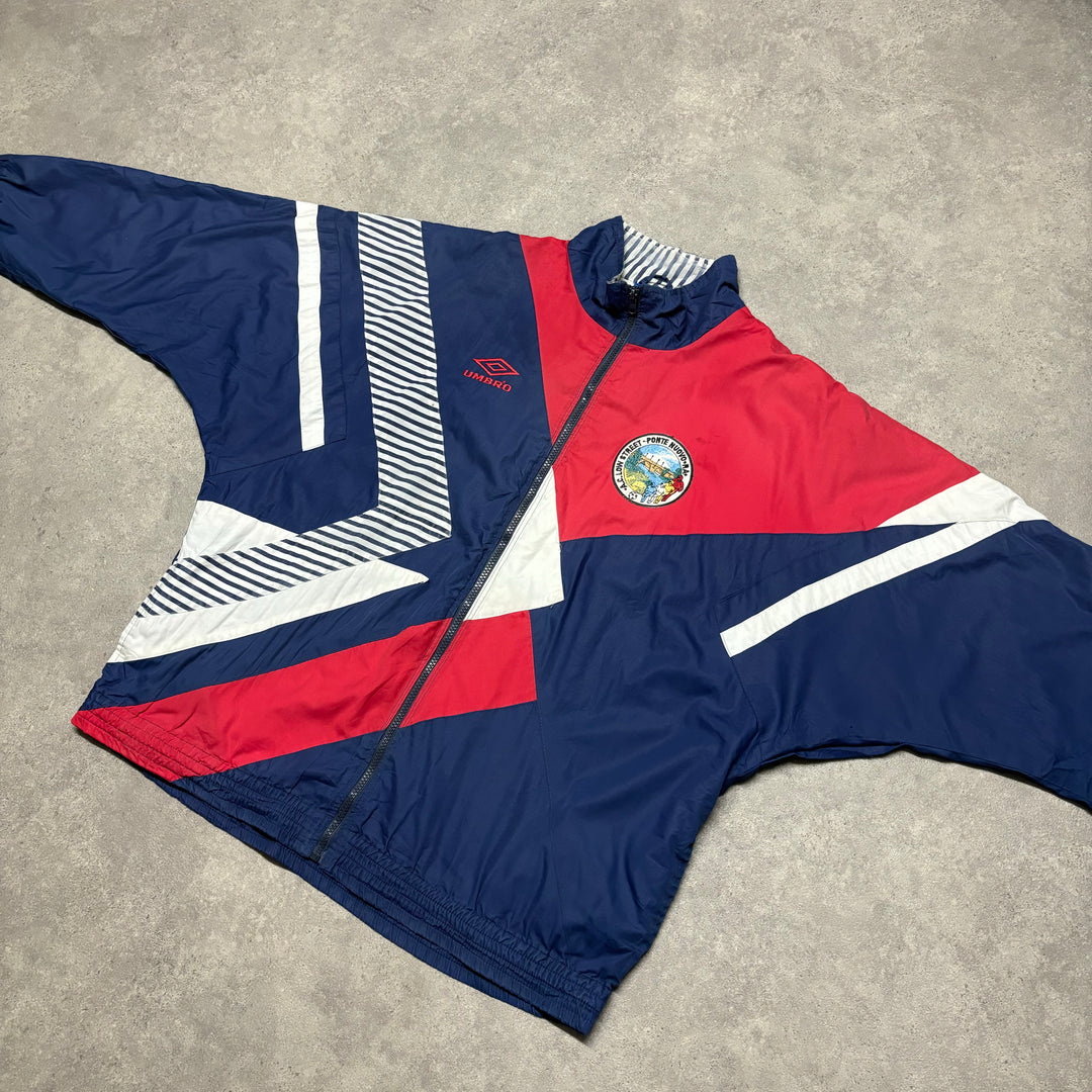 90’s Vintage Umbro Wavy Crazy Football Jacket (XL)