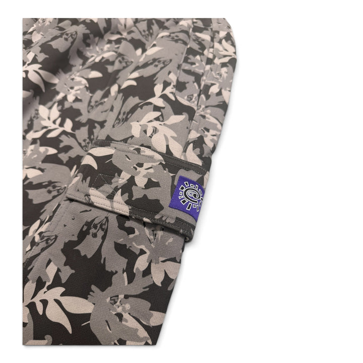 Always Do What You Should Do Leafy Print Short Grey (M)