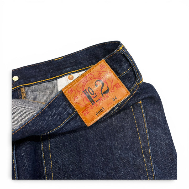 Vintage Evisu Straight Fit Jeans Blue 34"