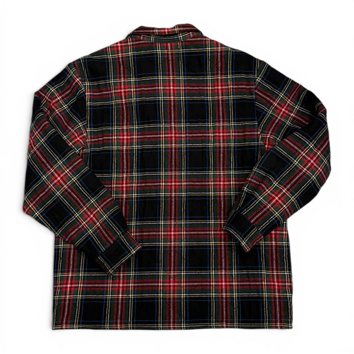 Supreme Red Quilted Checkered Flannel Jacket (M)