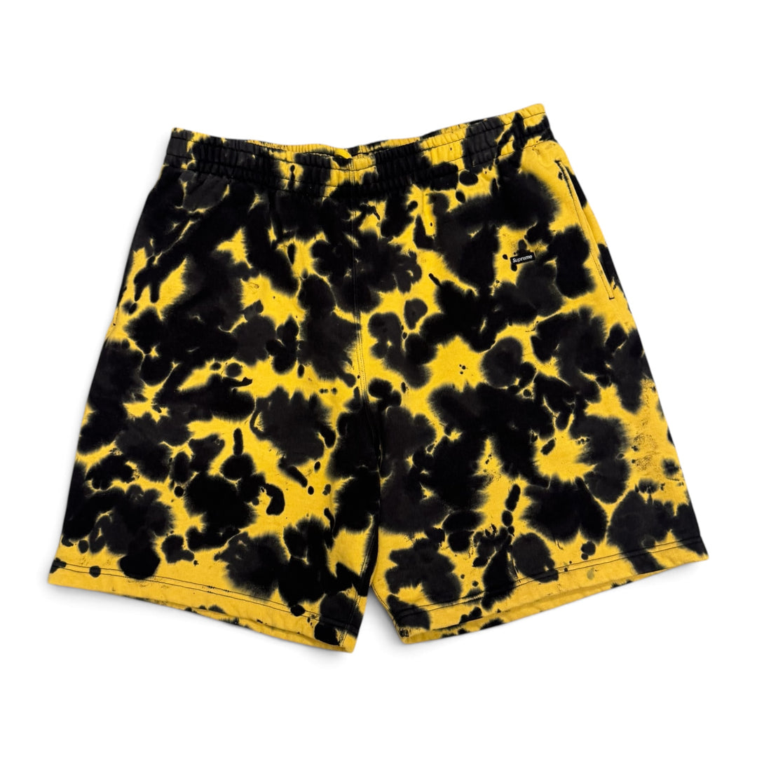 Supreme Yellow & Black Tie Dye Jogger Shorts (L)