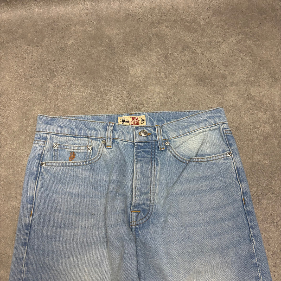 Stussy Relaxed Fit Light Blue Denim Jeans (30x32)