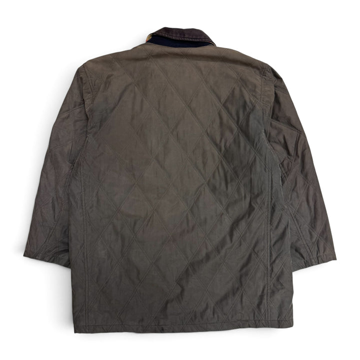 Vintage Burberrys Quilted Jacket Faded Grey (L)