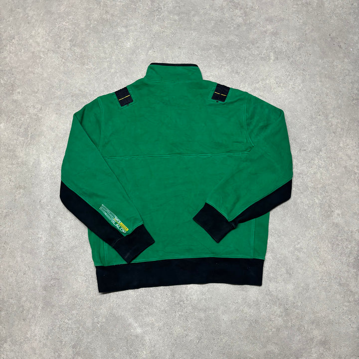 Vintage Polo Ralph Lauren Canoe Green Quarter Zip Jumper (L)
