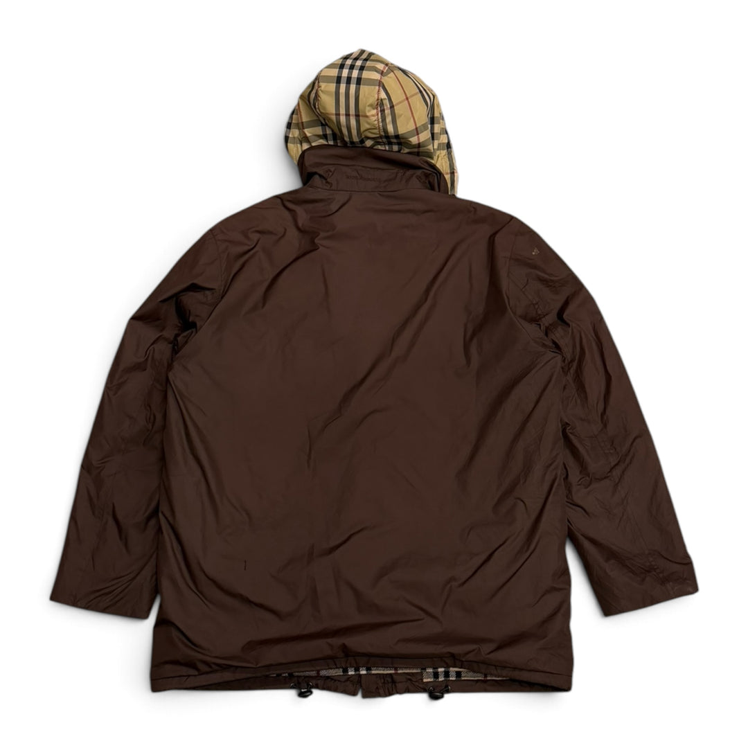Vintage Burberrys Hooded Jacket Brown (M)