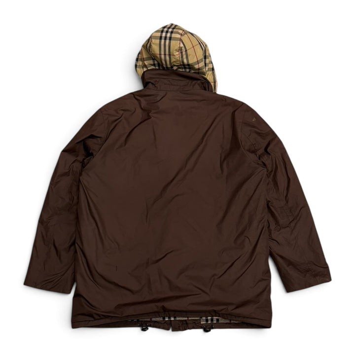 Vintage Burberrys Hooded Jacket Brown (M)