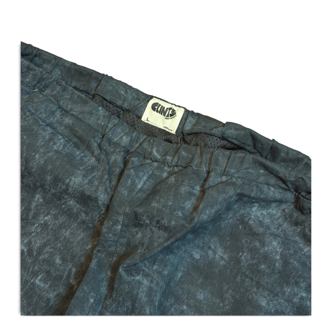 Clints Black Faded Baggy Cargo Trousers (L)