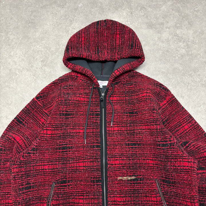 Yardsale Red Fleece Full Zip Hooded Jacket (XL)