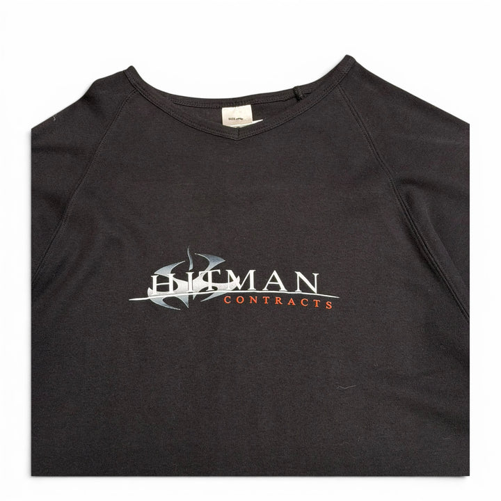 00's Vintage Hitman Contracts Black Graphic T-Shirt (XL)