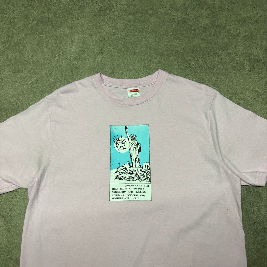 Supreme Light Pink Graphic T-Shirt (M)