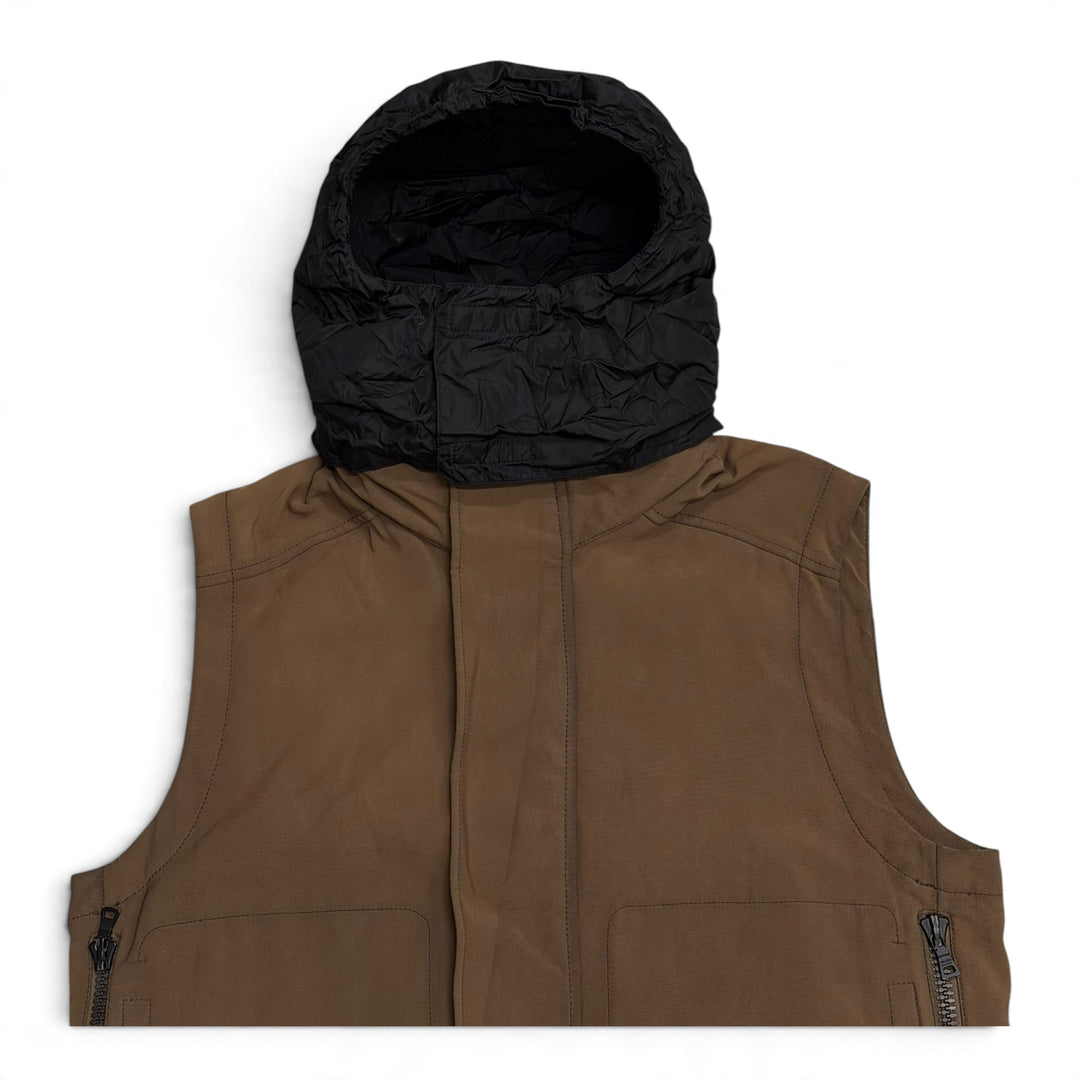 Prada Sport AW01 Modular Multi-pocket Brown Ski Vest (XL)