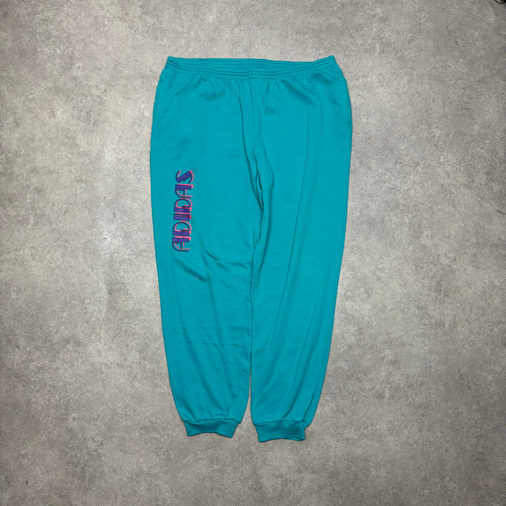 80's Vintage Adidas Teal & Purple Full Tracksuit Set (XL)