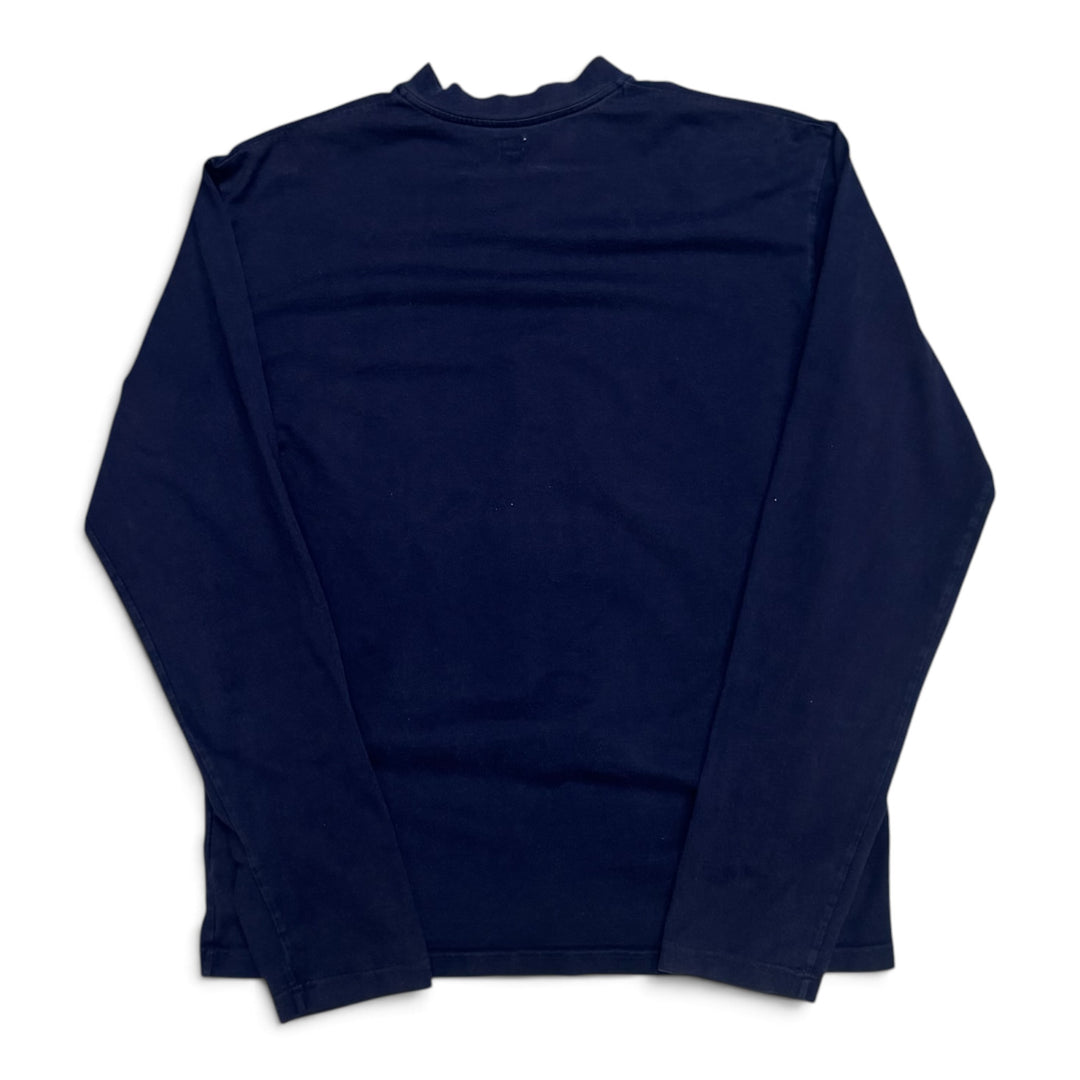 Vintage Jipijapa Navy Long Sleeve Pocket T-Shirt (L)