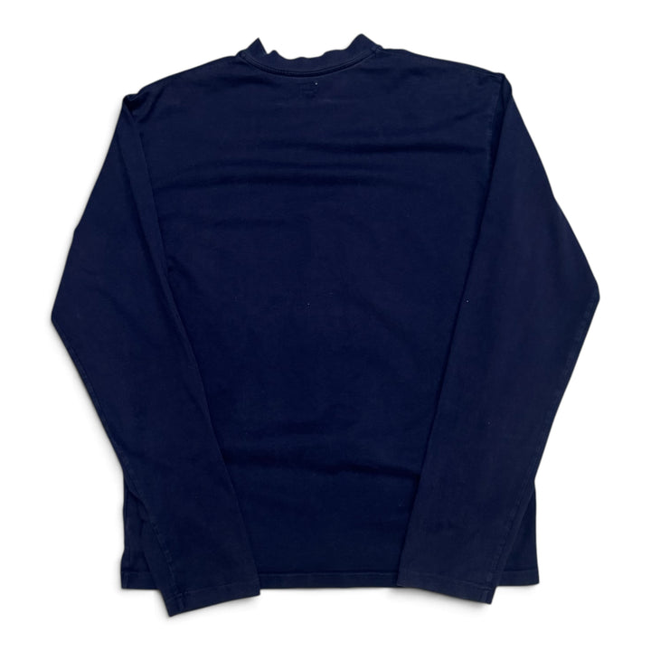 Vintage Jipijapa Navy Long Sleeve Pocket T-Shirt (L)