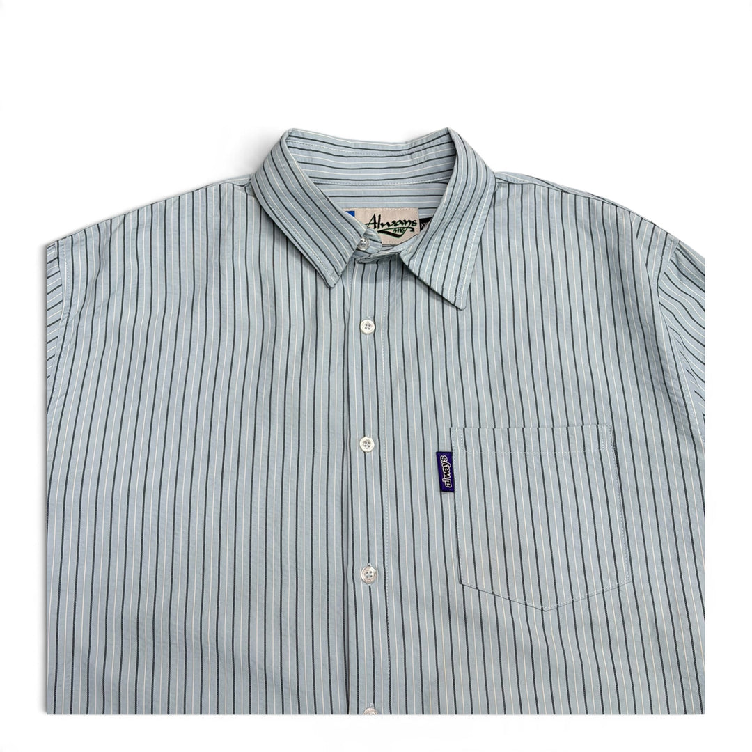 Always Do Light Blue Long Sleeve Stripy Shirt (XL)