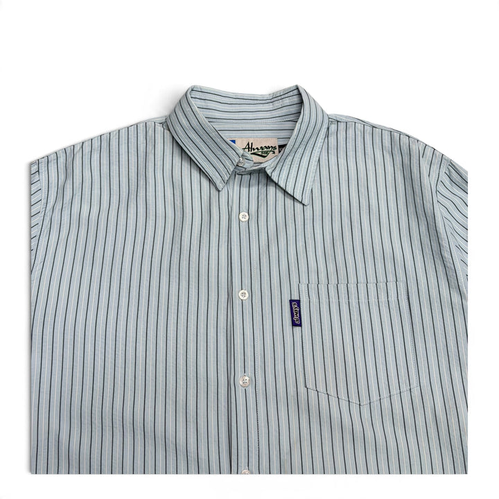 Always Do Light Blue Long Sleeve Stripy Shirt (XL)