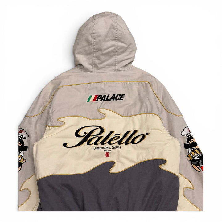 Palace Cream & Grey Pasta Hooded Heavyweight Jacket (L)