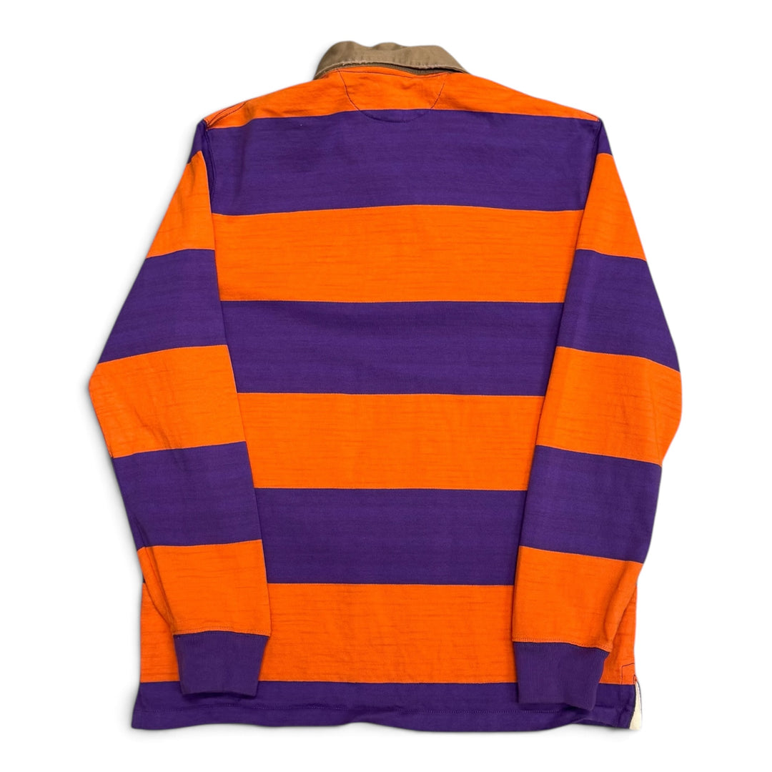 Polo Ralph Lauren Purple & Orange Rugby Polo Shirt (M)