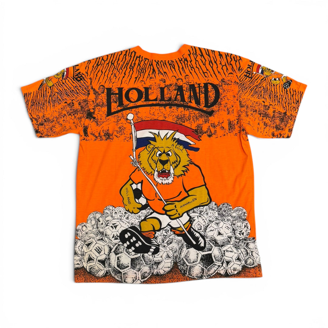 Vintage Netherlands 1990's Football T-Shirt Orange (XL)