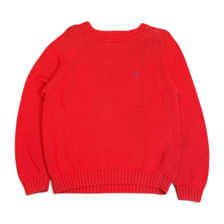 Vintage Burberry Red Heavy Knitted Sweater (L)