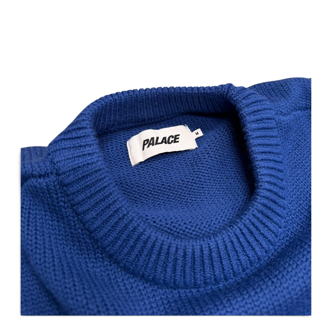 Palace Plaice Knitted Jumper Blue (M)