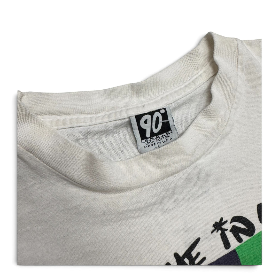 Vintage People Come In All Graphic T shirt White (L)