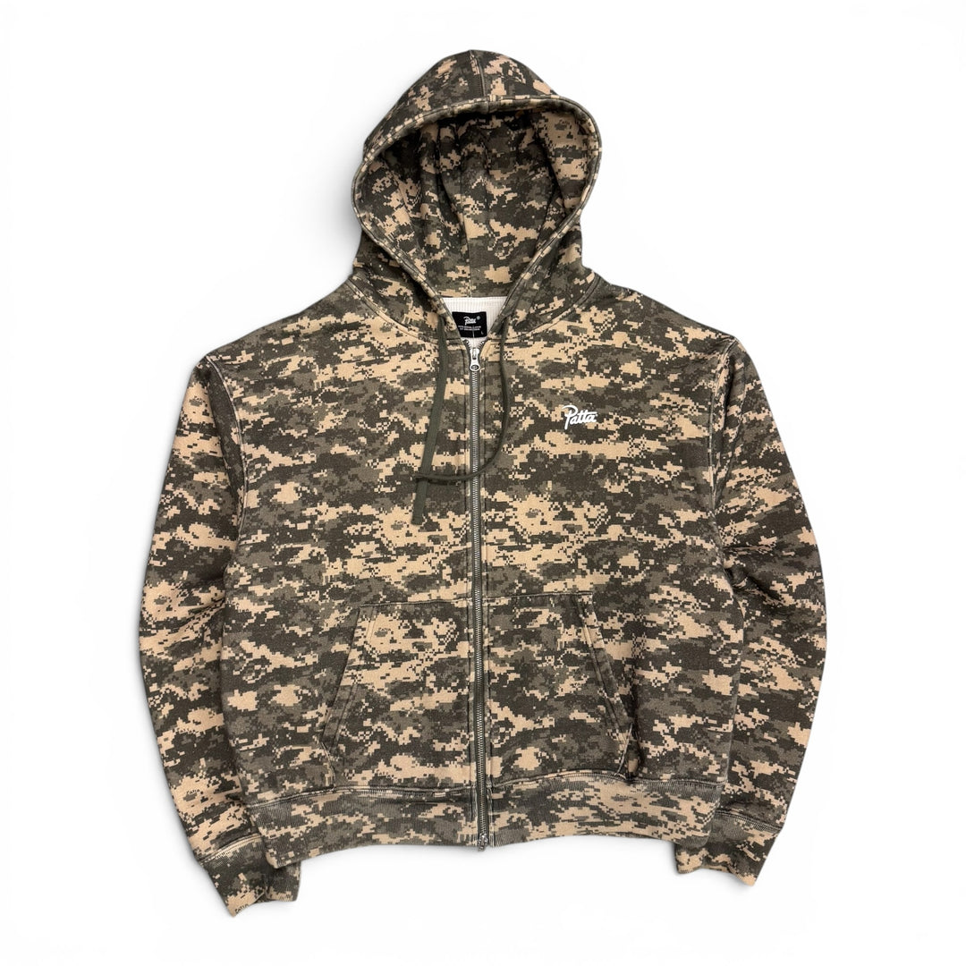 Patta Digi Waffle Zip Up Hoodie Camouflage (L)