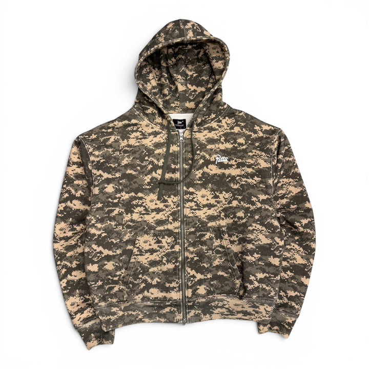 Patta Digi Waffle Zip Up Hoodie Camouflage (L)