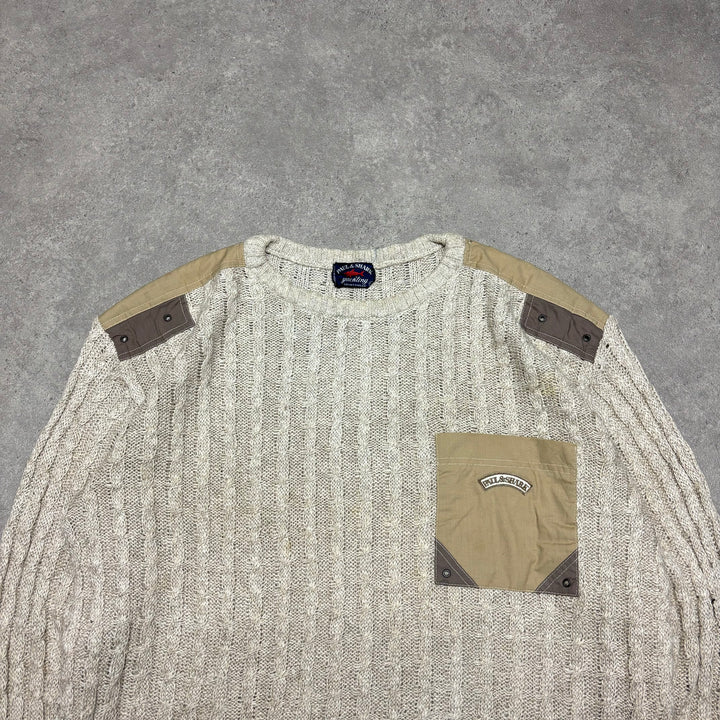 Vintage Paul & Shark Cream Knitted Sweater (M)