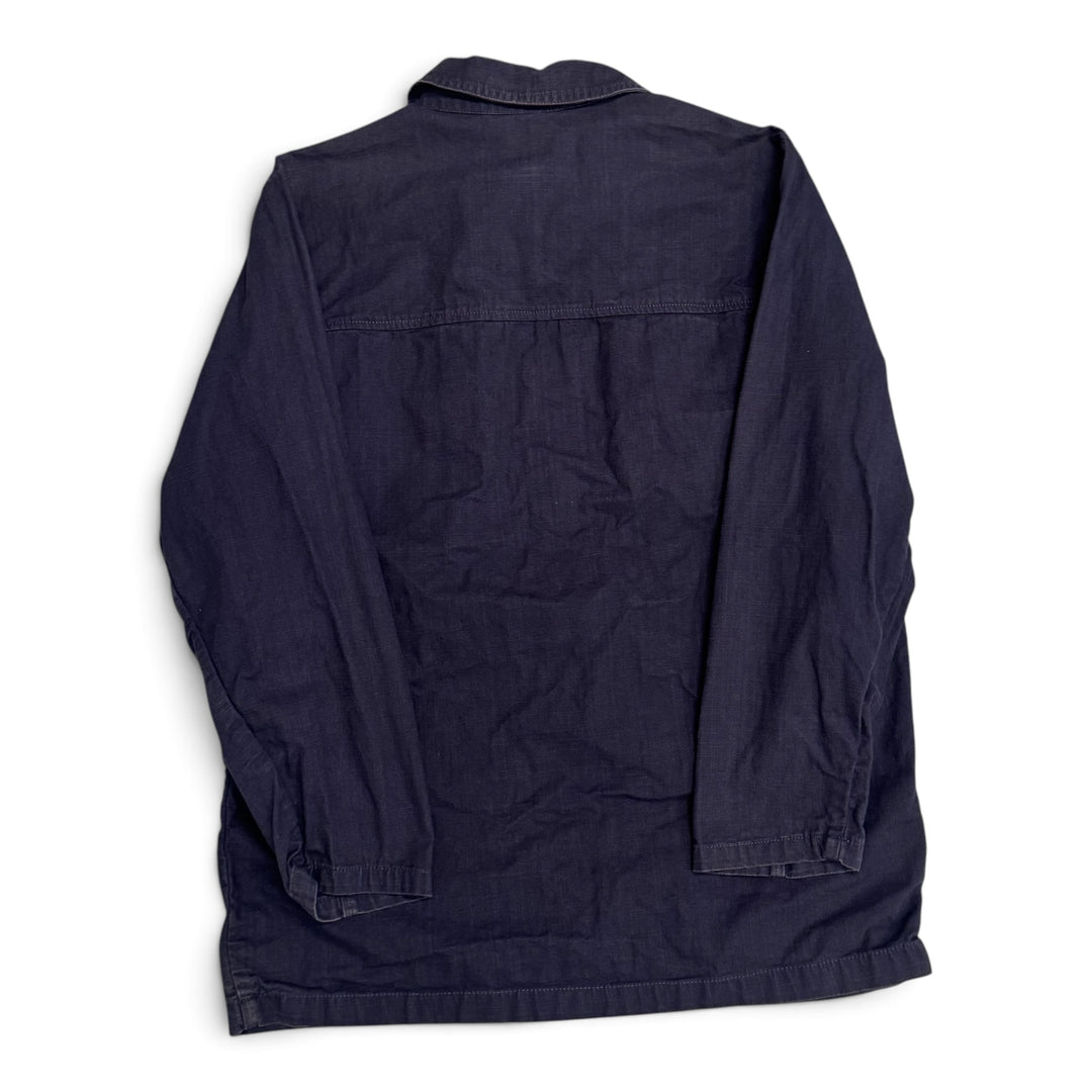 Vintage Distressed Faded Black French Chore Jacket