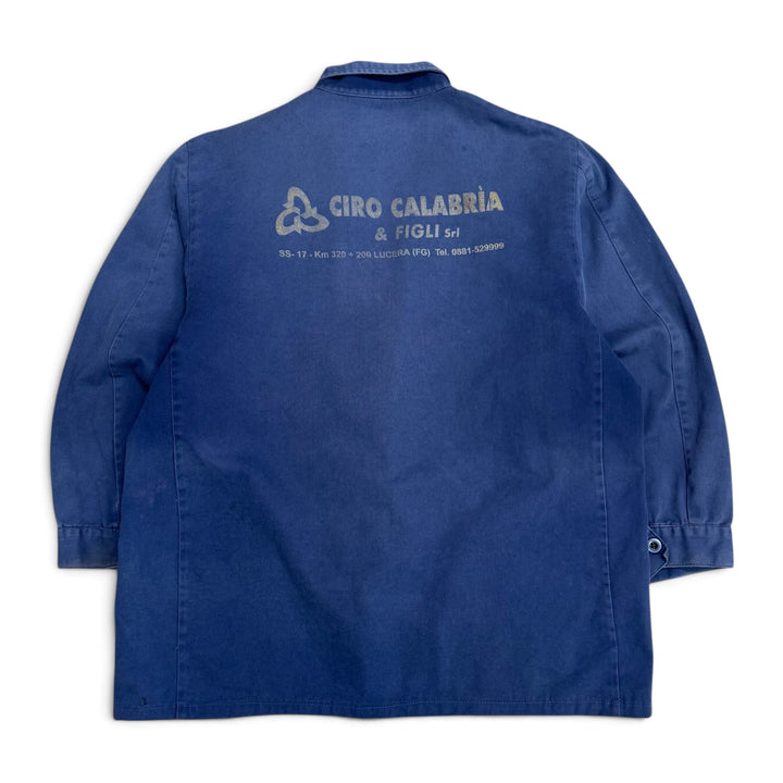 Vintage Distressed Faded Blue French Chore Jacket (XL)