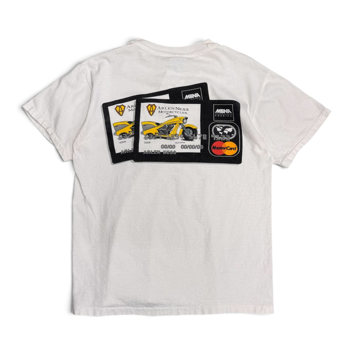 Vintage Single Stitch Mastercard Graphic T shirt White (M)