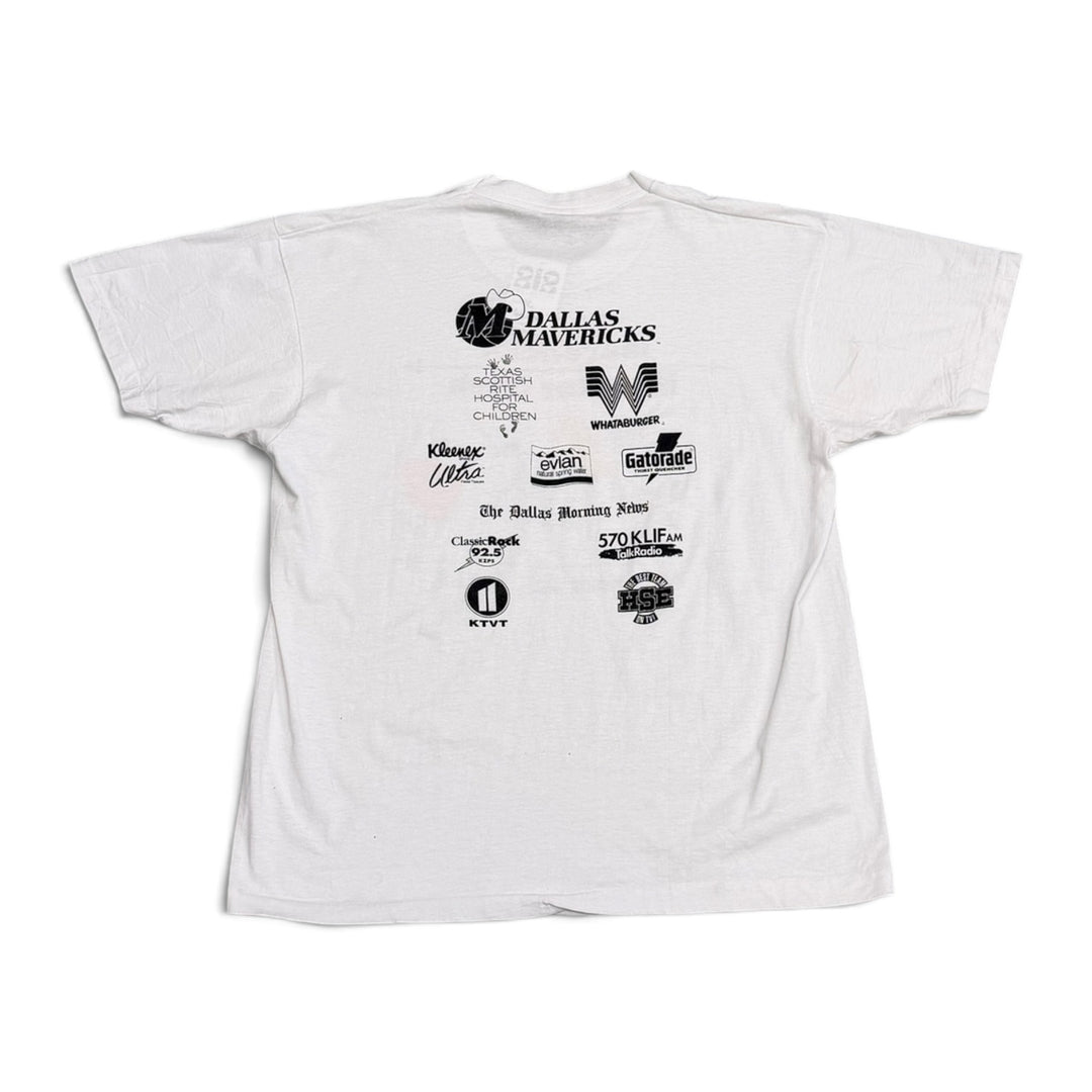 Vintage 90's Mavericks Monster Dash Graphic T shirt White (XL)
